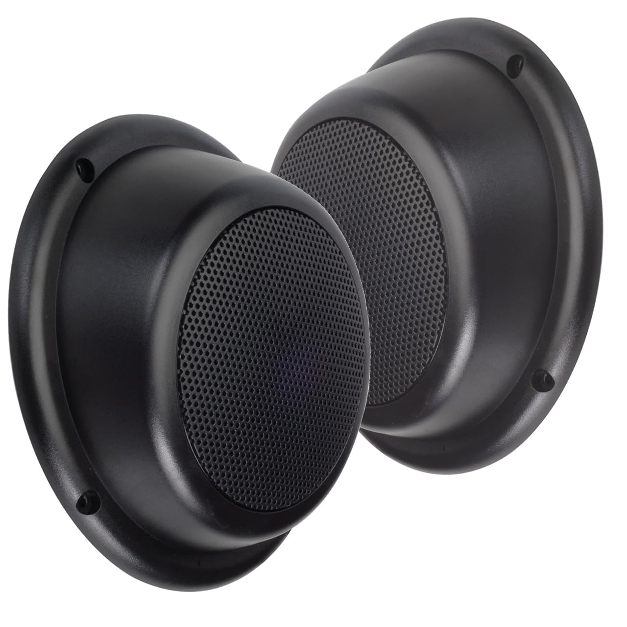 Magnadyne 5 Water Resistant Outdoor Wedge Speakers - Full Plastic Encasement with Grills - Pair