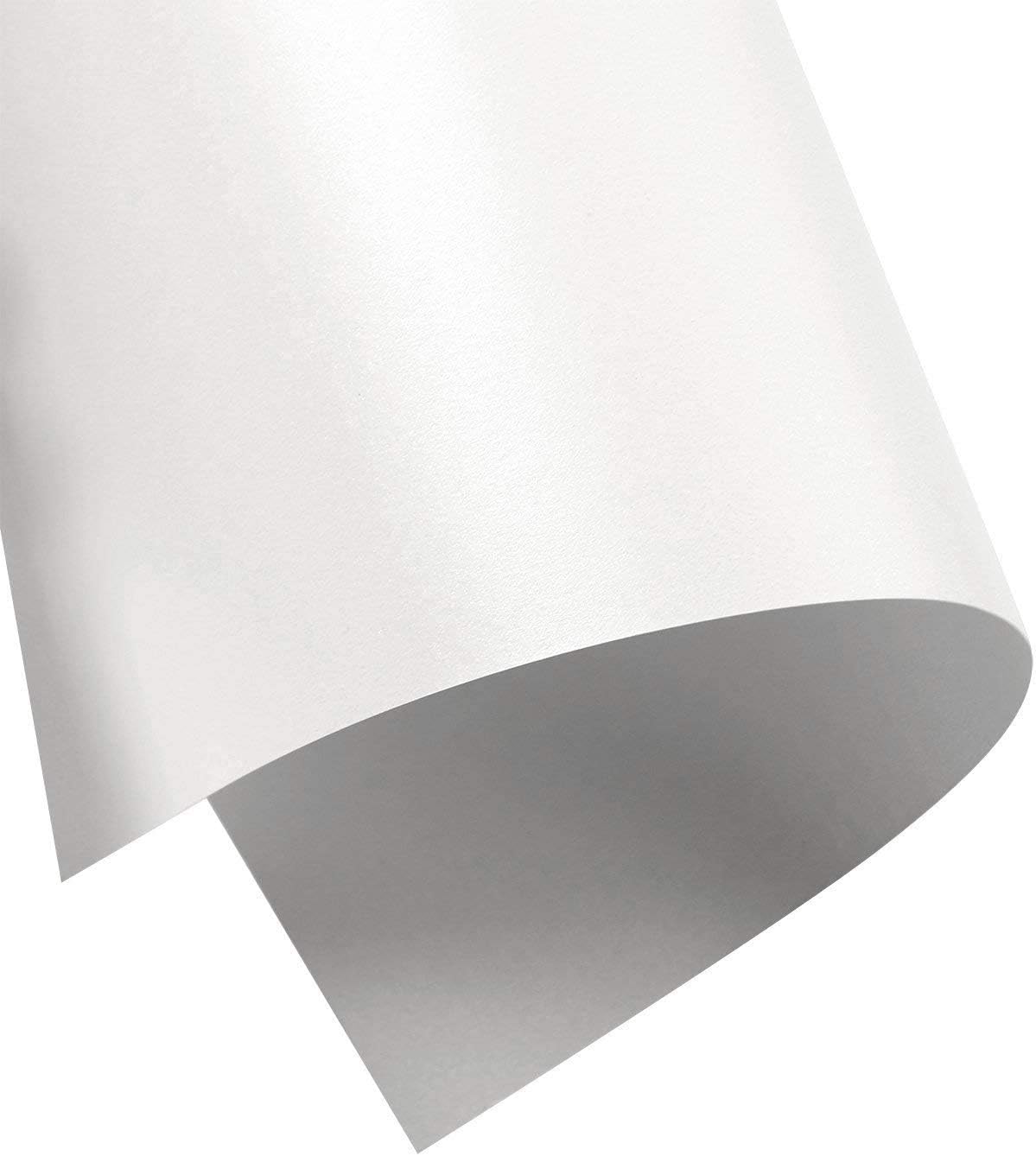 Limited Papers (TM) Shimmer Pure White Pearl, Digital Metallic Stationary Paper. Perfect for Business, Invitations, Weddings. And More. Variety of Sizes. 100 Sheets. (107 Cover, 8.5 x 11)