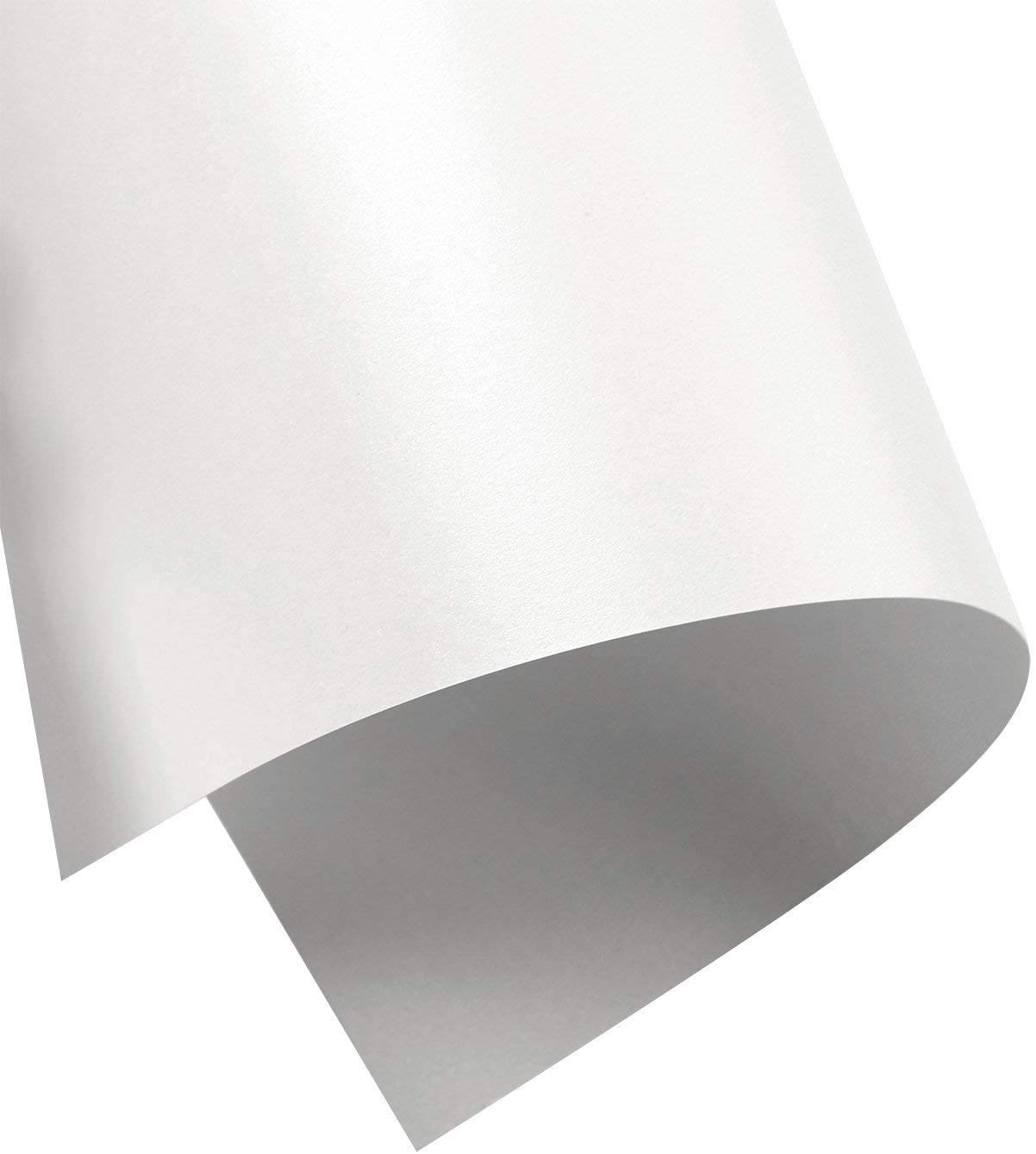 Limited Papers (TM) Shimmer Pure White Pearl, Digital Metallic Stationary Paper. Perfect for Business, Invitations, Weddings. And More. Variety of Sizes. 100 Sheets. (107 Cover, 8.5 x 11)