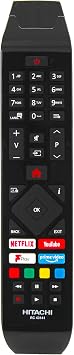 121AV Original RC43141 Replacement TV Remote Control for Hitachi 30101754 RC43141P Smart LED TVs