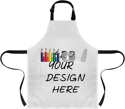 Miniatura 2 de Delantales para niños y niñas, delantales de pintura con bolsillo, delantales de cocina de 3 a 8 años