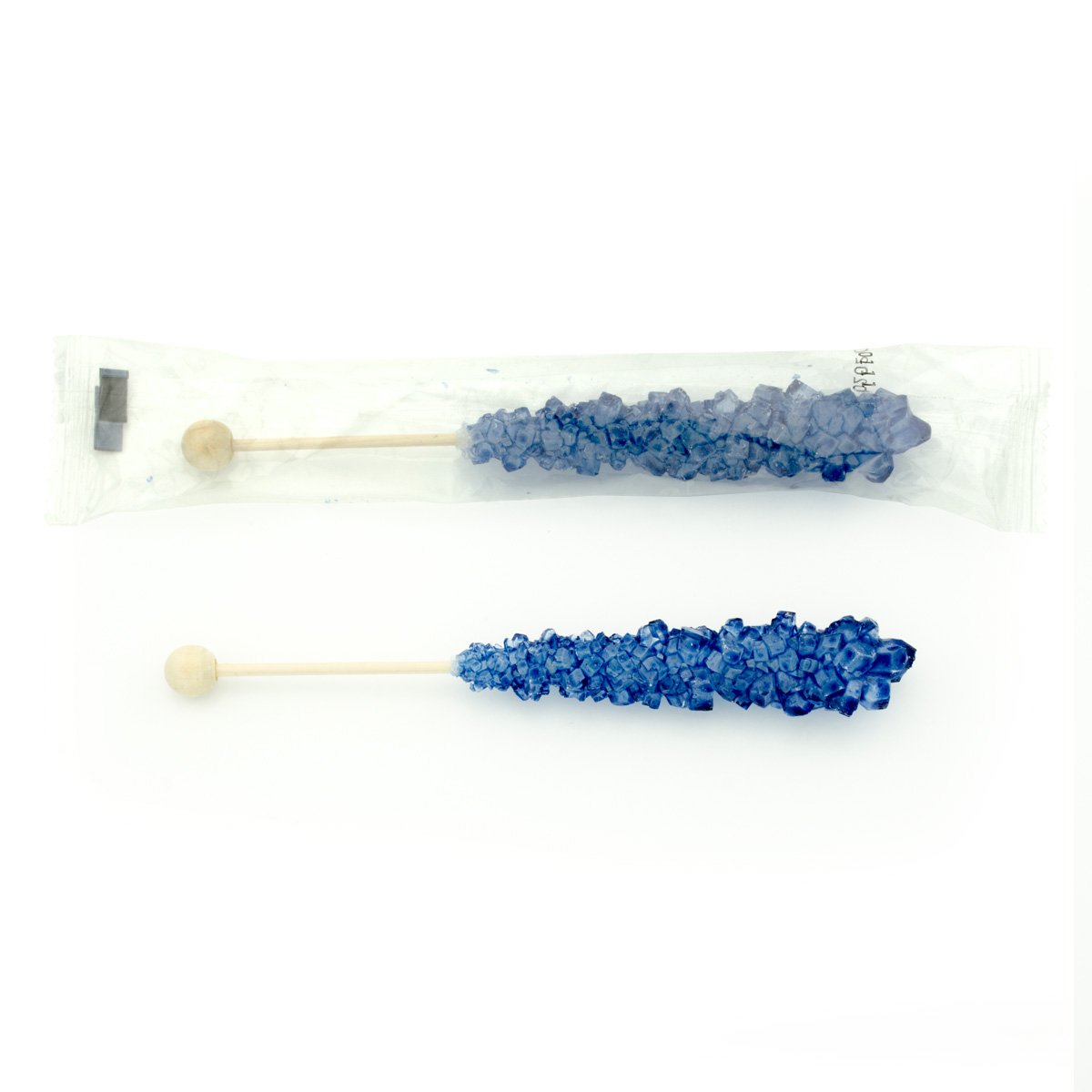 Boone's Mill | Rock Crystal Candy Sticks | Blue Raspberry | 36 Sticks