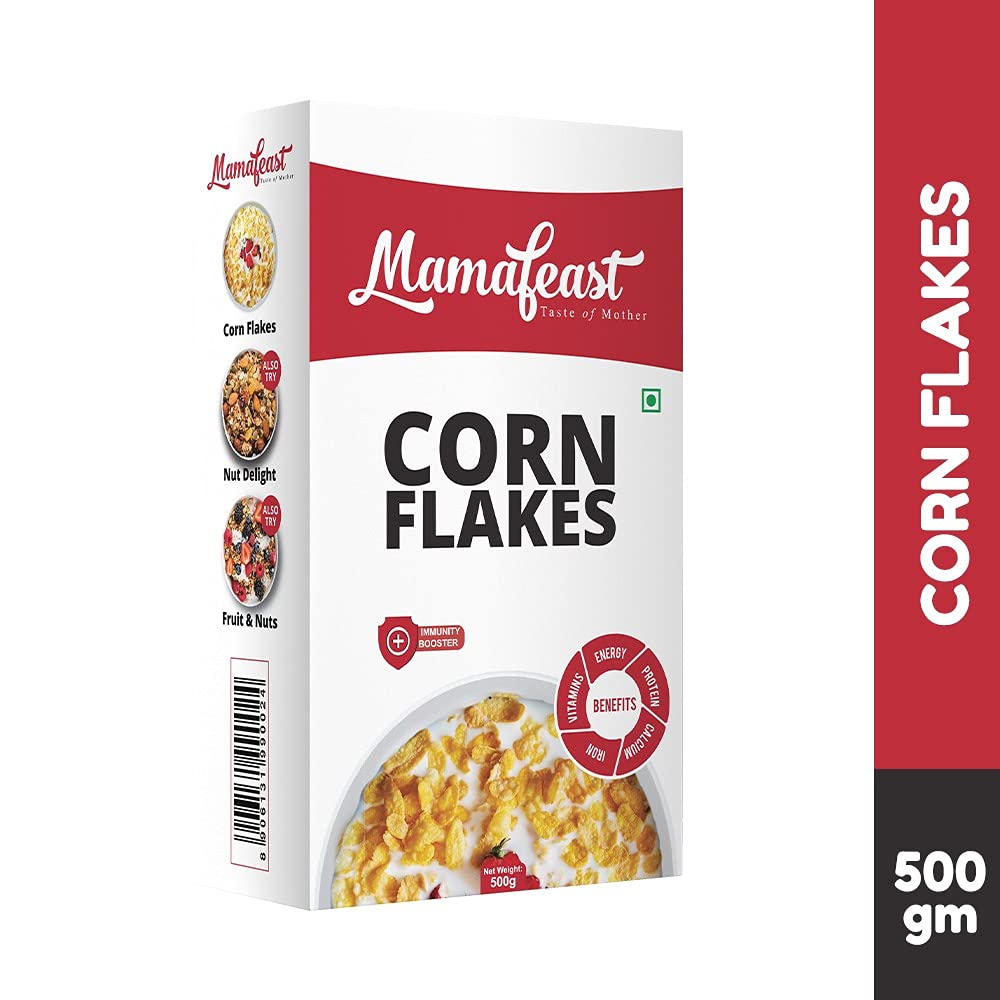 Mamafeast Corn Flakes 500g, High in Iron, High in B Group Vitamins