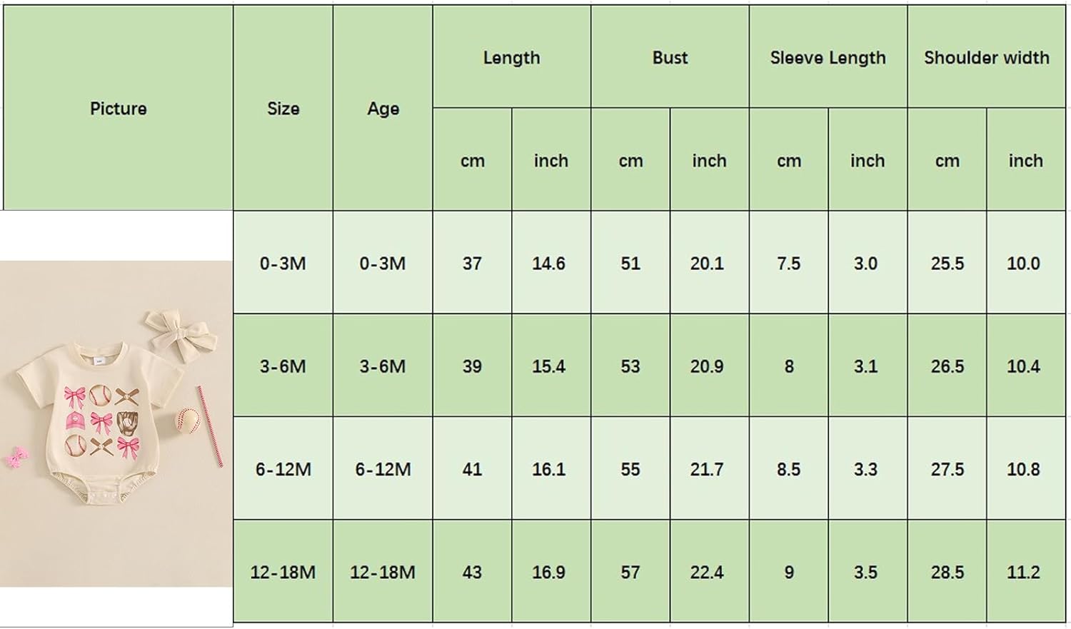 Baseball Baby Girl Outfit Baseball Bowknot Bubble Romper Short Sleeve T-Shirt Bodysuit with Headband Summer Clothes - Image 7