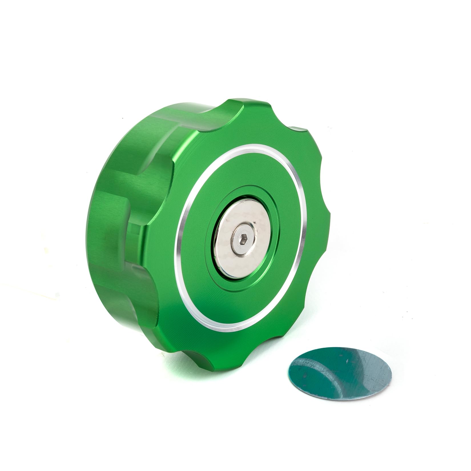 Amazon.com: ROMELACK Green Magnetic Capless Gas Cap 6061 Aluminum