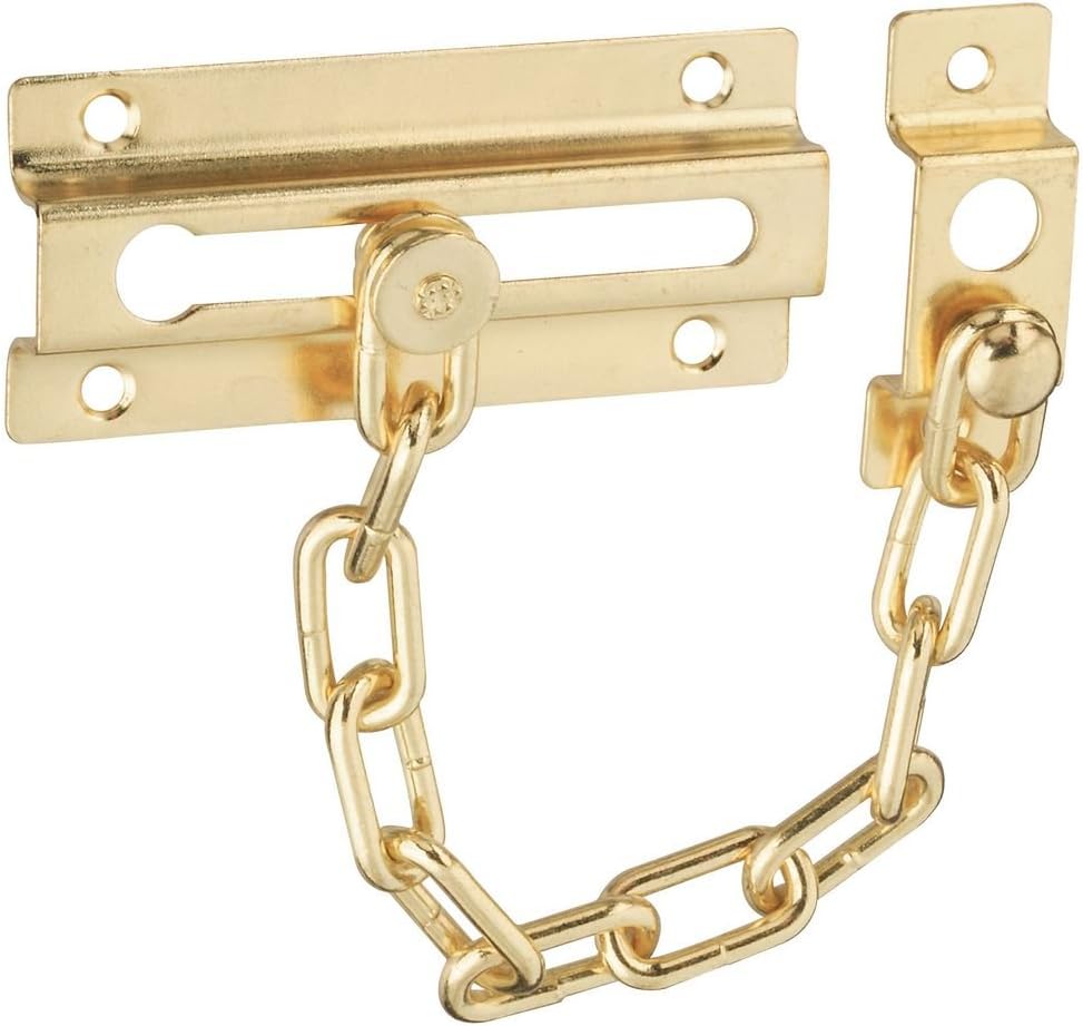 National Hardware N183-590 V807 Door Chain in Brass,1/2 x 6