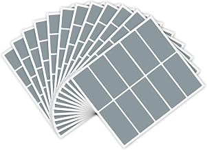 Pack of 120 Personalised Scratch Cards 25 x 60 mm, Grey Stickers for Pregnancy Revelations, Family Announcements, Corporate Events and Scrapbooking