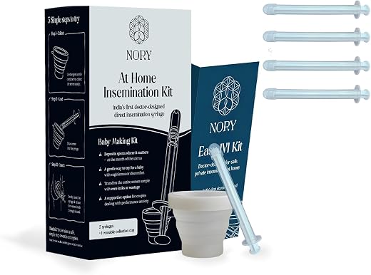 Nory At Home Self Insemination IVI Kit for Women, Designed By Fertility Doctor, Get Pregnant Naturally, Pack of 5 Syringes...