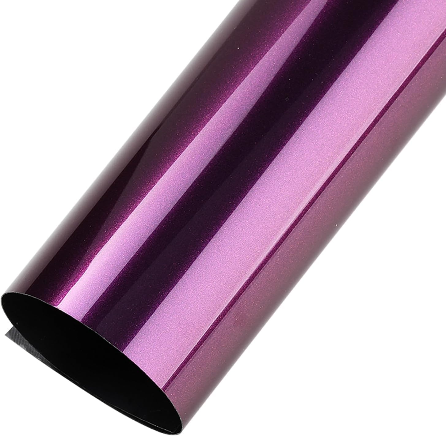 XhuangTech Glossy Car Wrap Film Purple, Stretchable Auto Body Film DIY Bubble-Free Decal, Self-Adhesive Vinyl Wrap Waterproof Decor, Air Release Films for Car, Motorbike, Bicycle (35.43‘’X59.84‘’)