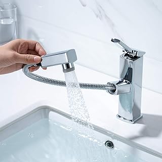 KAIYING Pull Down Bathroom Sink Faucet, Moder...,