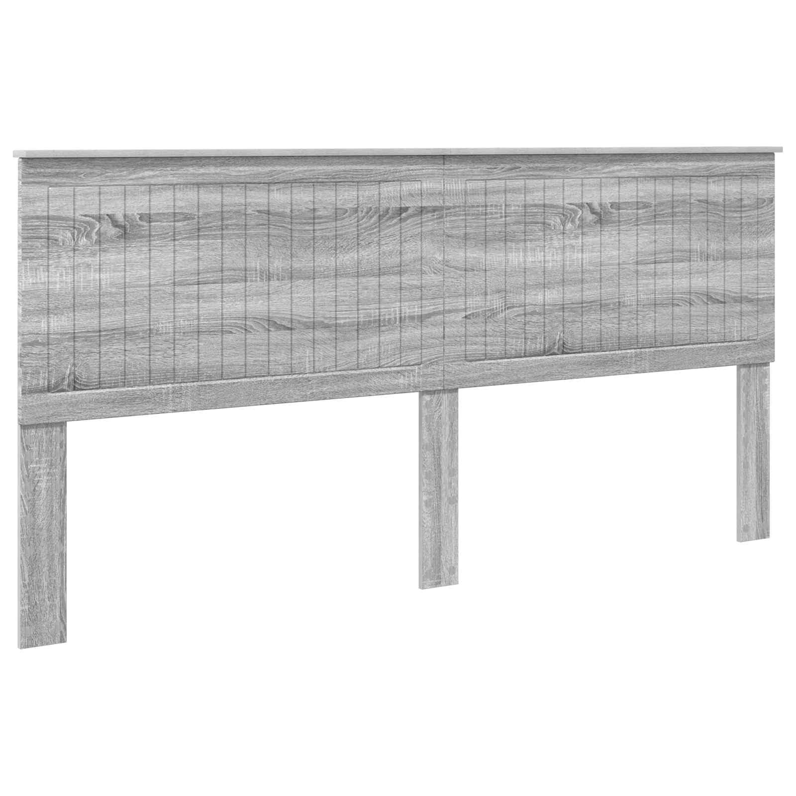 vidaXL Cabecero con cabecera Gris Sonoma 200 cm Madera contrachapada, Accesorios Elegantes para el Dormitorio, Decorativos Modernos, Zona de Descanso Comfy, diseño contemporáneo