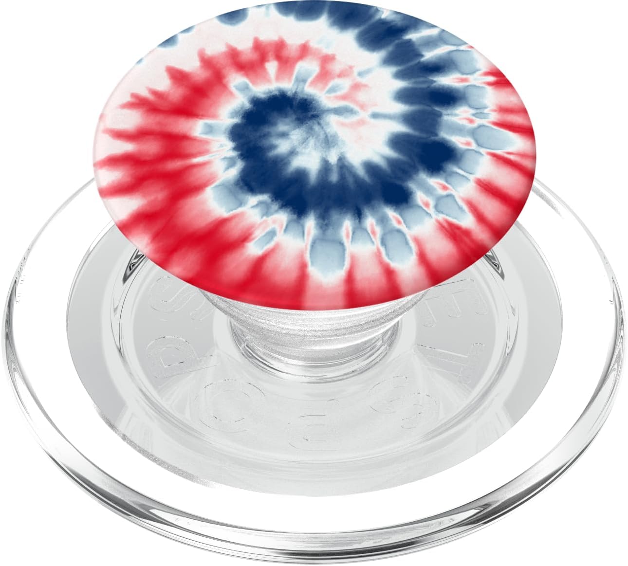 American Flag Tie Dye Swirl Red White Blue Patriotic Hippie PopSockets PopGrip for MagSafe