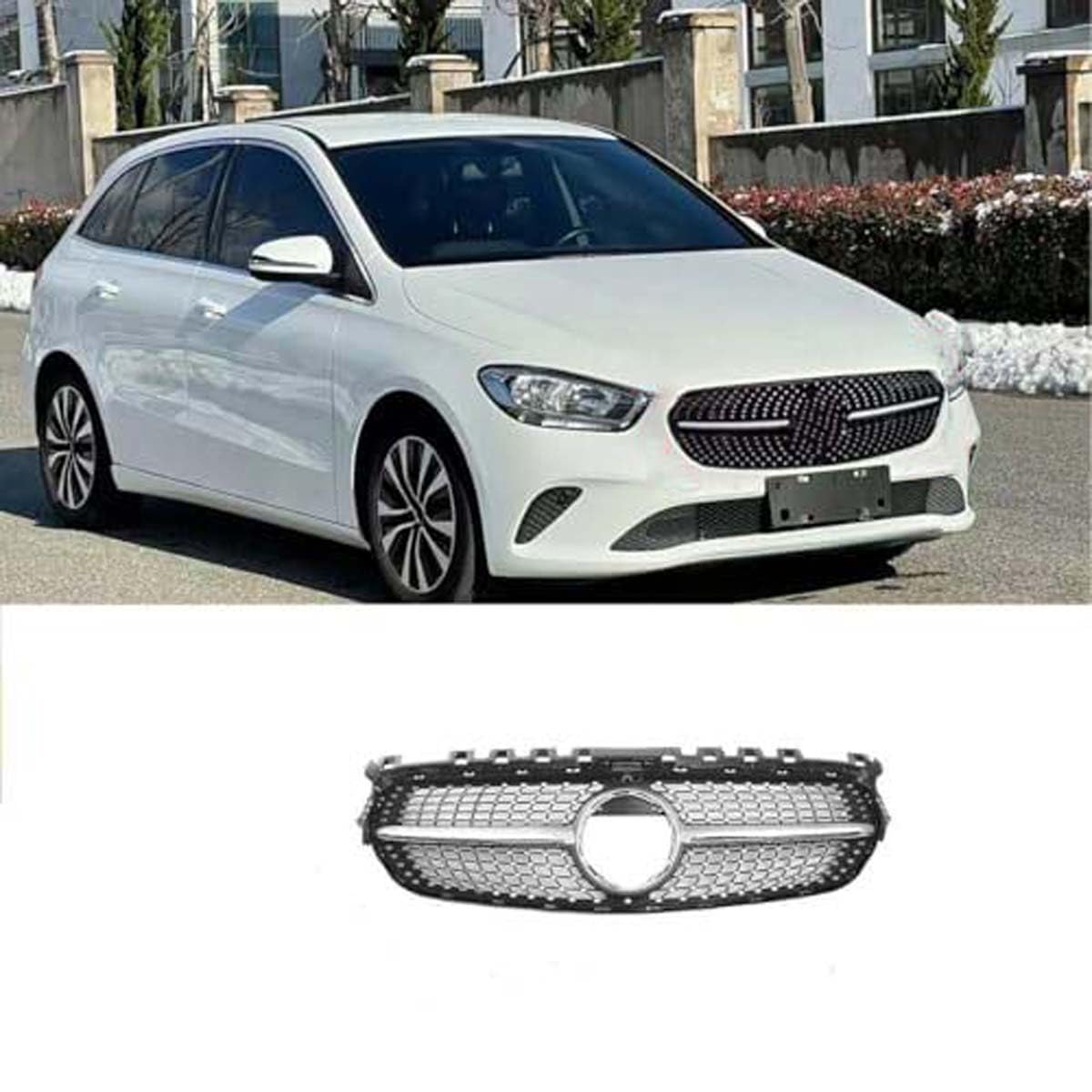 BXQDAM Front grille,Compatible with Mercedes-Benz B-Class W247 2020-2023,Front grille parts