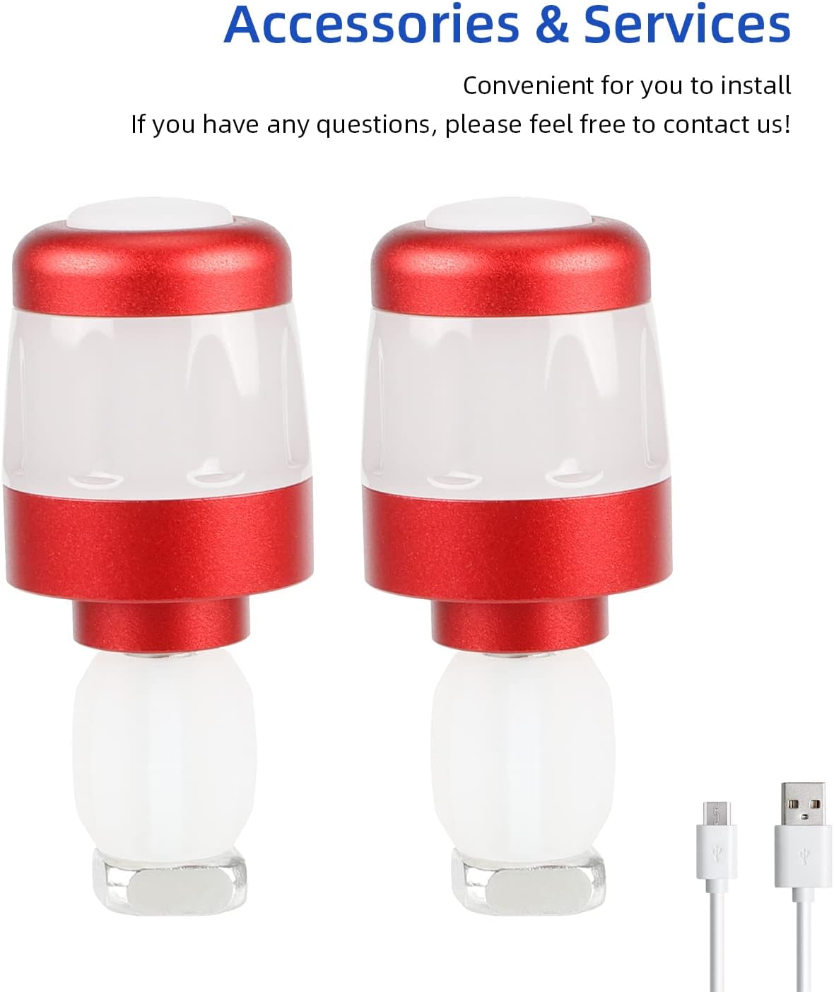 Buy ulip Handlebar Turn Signals Aluminum Direction Indicator USB Rechargeable LED Lights for