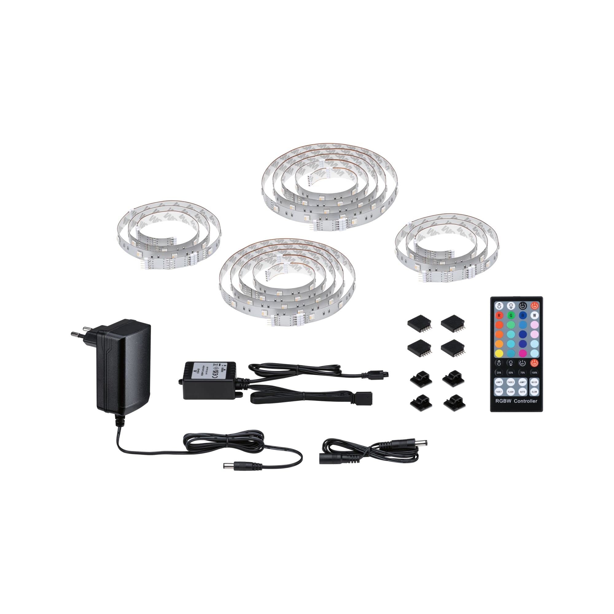 Paulmann 78876 MaxLED 250 Strip LED TV Comfort set di base 65 pollici 4,3m 22W 234lm/m 28LEDs/m RGBW+ 24VA dimmerabile