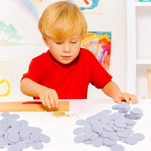 Miniatura 6 de Coopay Discos de contadores de aprendizaje de plástico de 1-15 pulgadas, discos de conteo de fichas de bingo para práctica de matemáticas y fichas