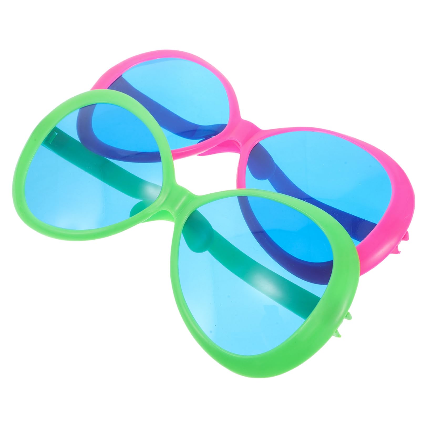 VICASKY Tropical Funny Party Sunglasses Exaggerated Large Glasses for Beach Pool Decor 2pcs Set