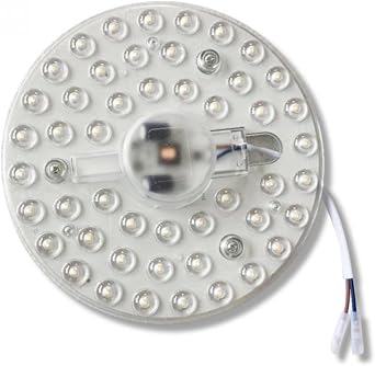 Ceiling Fan Light Kit, 36W 3 Color Changes LED Panel and LED Driver, Replacement for 42"/48"/52" Traditional Ceiling Fan