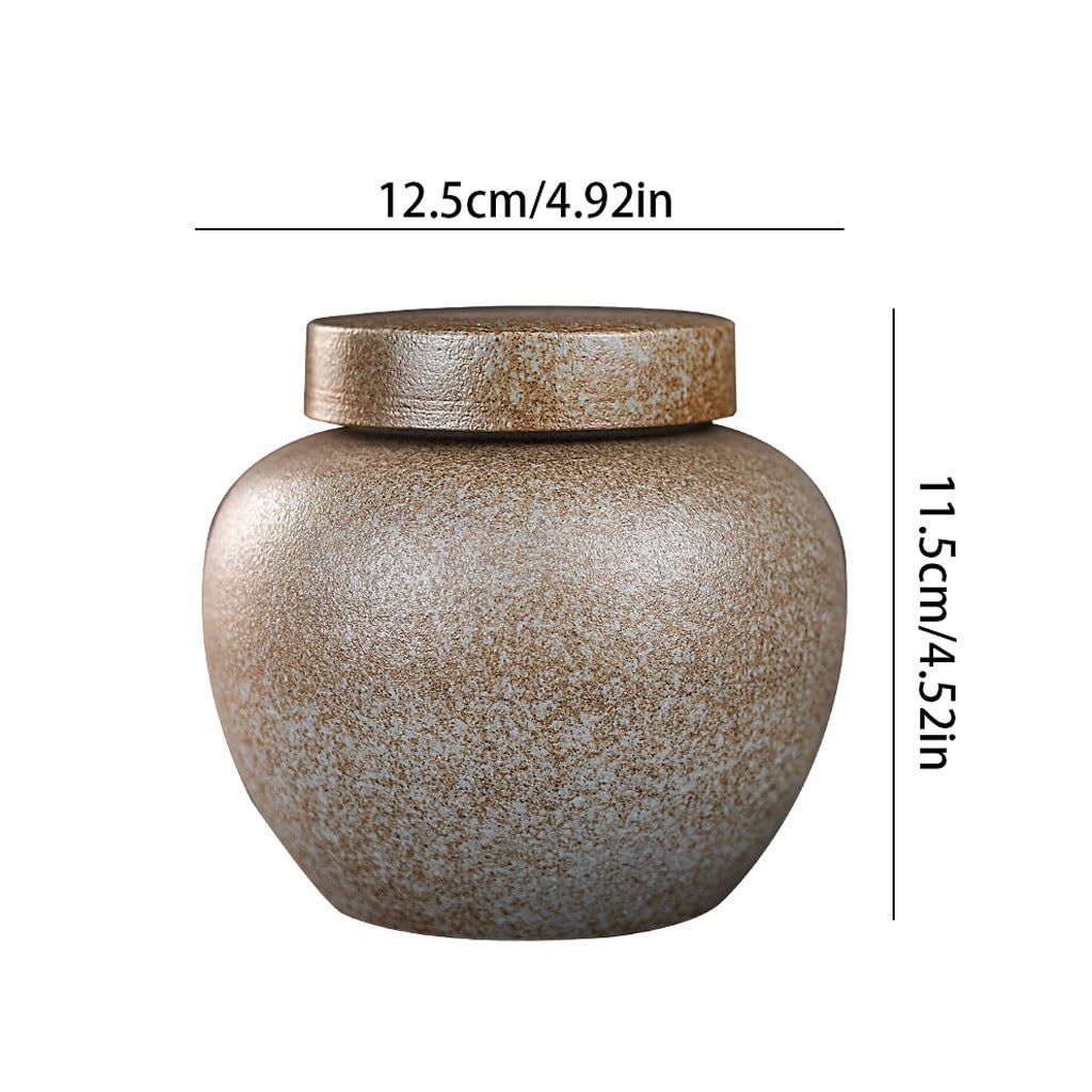 Puszka do herbaty retro kamionka puszka na herbatę czarna herbata zielona herbata pojemnik do przechowywania 850 ml ceramiczny suszone owoce przekąska pojemnik na herbatę
