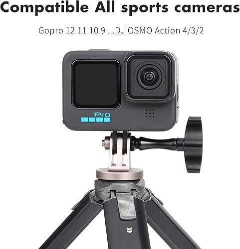 Miniatura 6 de SEASKY Paquete de 2 Tornillos tipo T de pulgar de alto par sin herramientas, aleación de aluminio de metal para Gopro Hero 121110987 y DJI Action