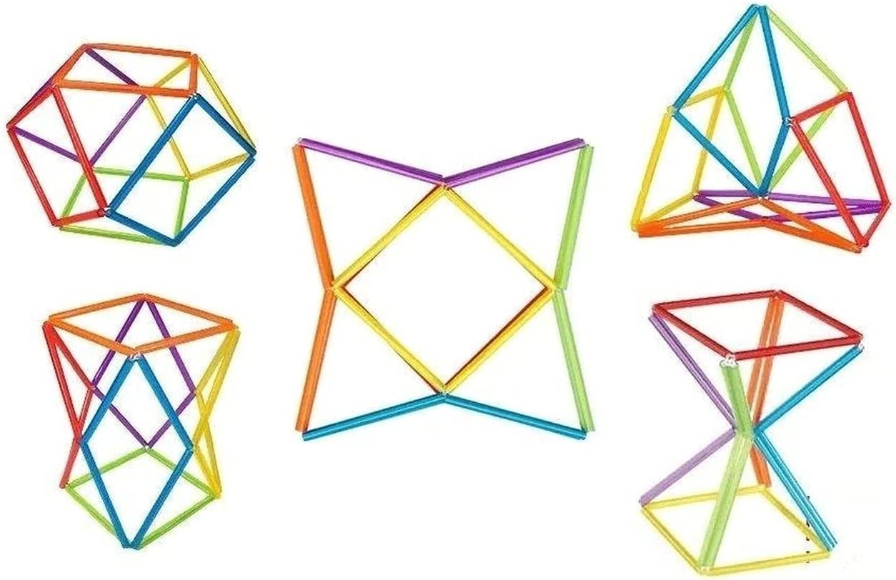 Polygonzo-Geo Twister Shapeshifter. Set of (2) Geo-Morph Twister Fidget Toys