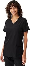 Scrubs for Women, Soft V-Neck Scrub Tops, Stretchy Medical Uniform with 4 Pockets, Breathable & Easy Care