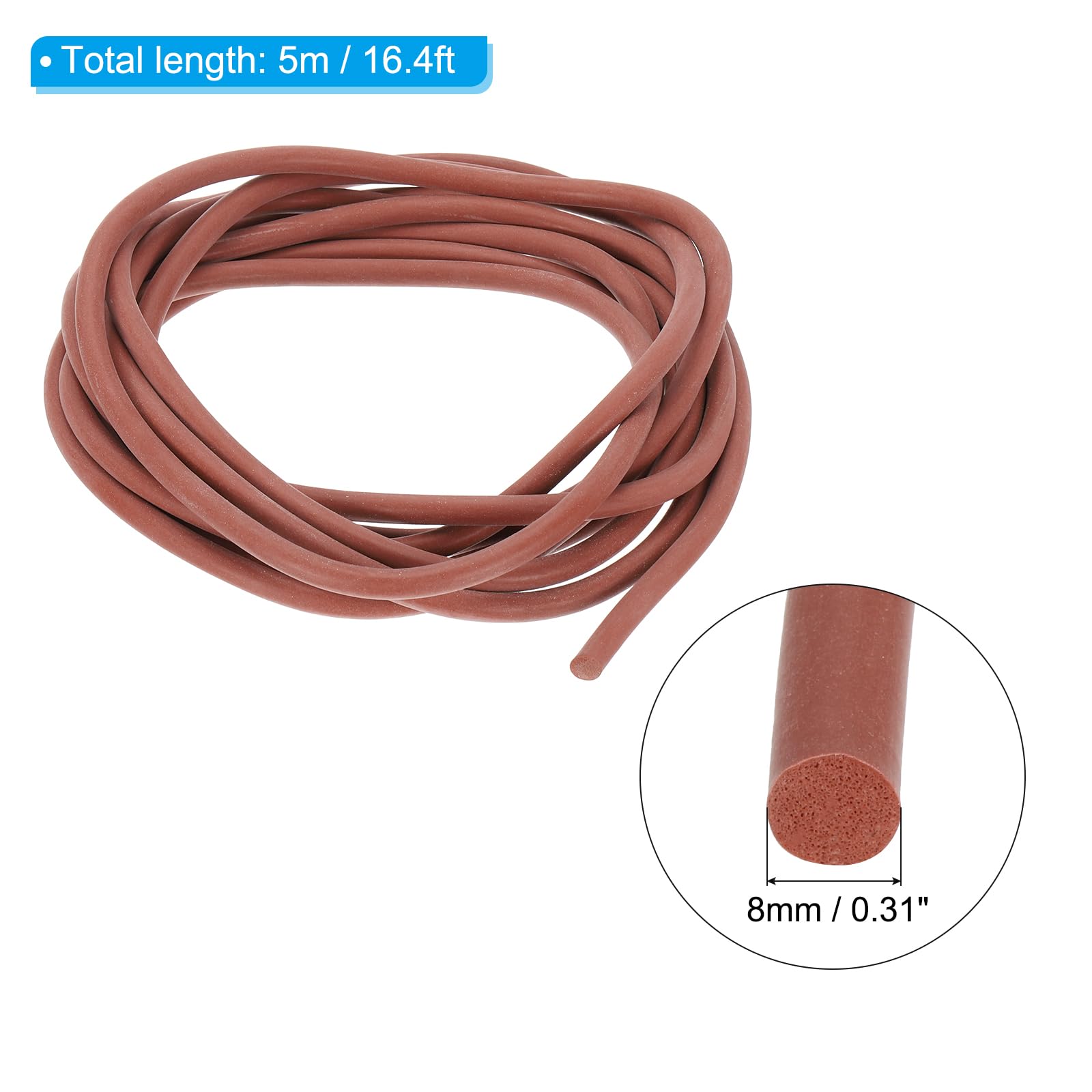 PATIKIL Silicone Foam Seal Strip - Image 2
