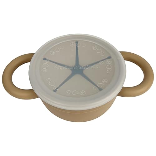 Miniatura 3 de BraveJustice KidsCo. Snack Attack II Snack Cup  Recipiente plegable de silicona para refrigerios  Tapa para atrapar aperitivos para niños pequeños y