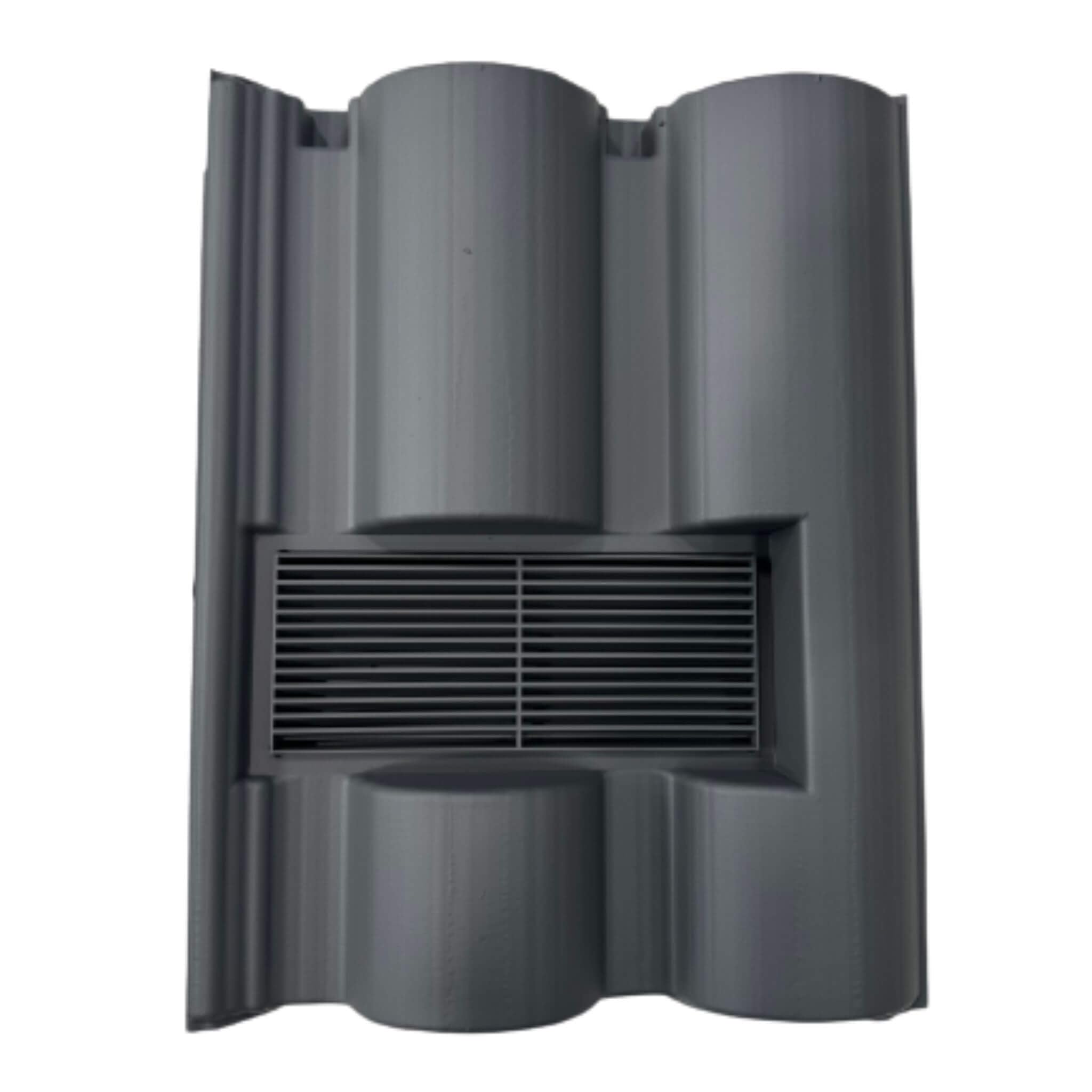 Roof Tile Vent for Marley Bold Roll with Flexi Pipe Adaptor (Slate Grey)