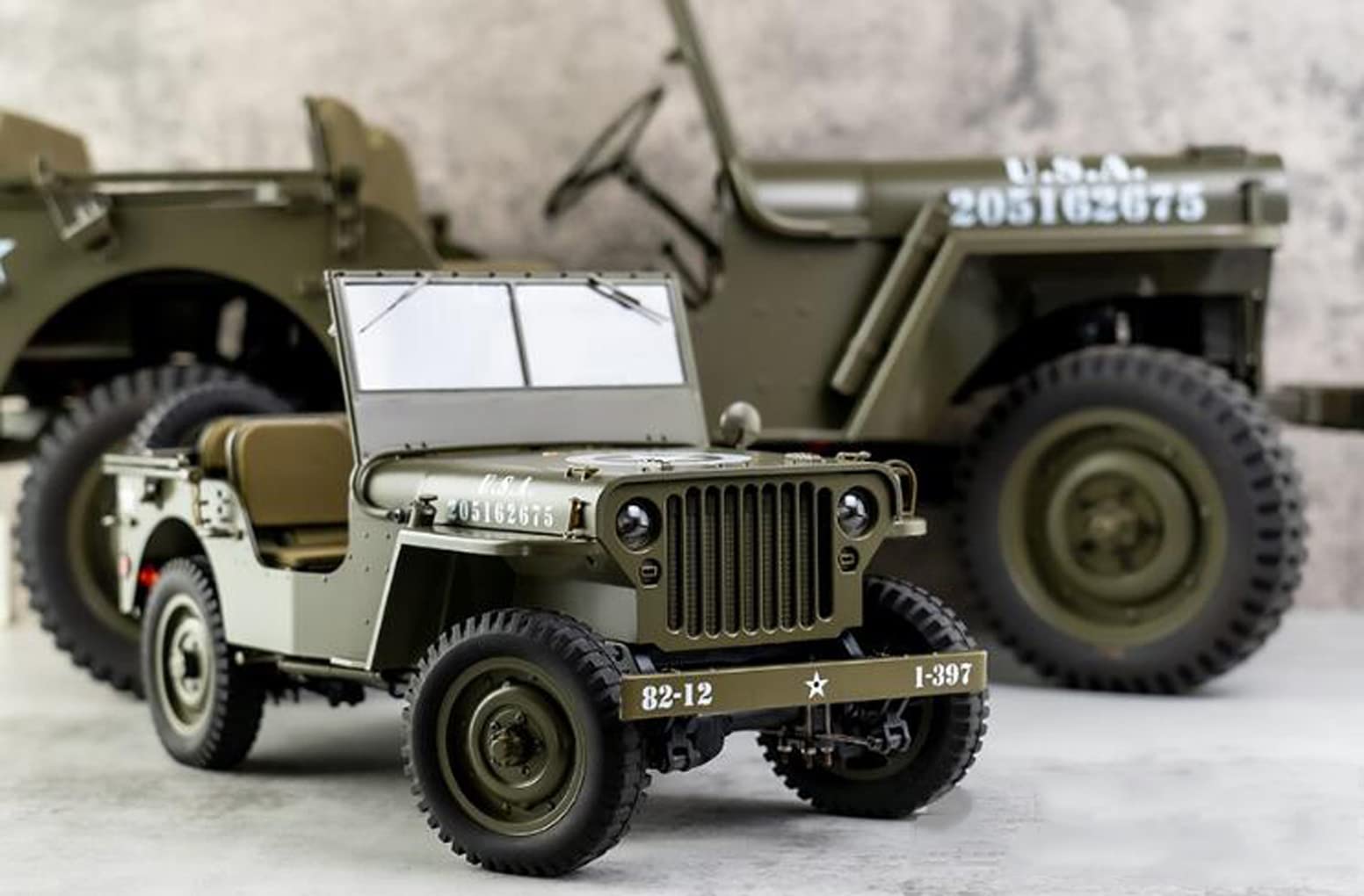 1/12 Telecomando Bugury Buggy per Willys Metal Model Auto Army Truck Auto Modello Auto Veicoli Bambini Gifting Car Collectibles Regalo di Natale Kit Modello Regalo