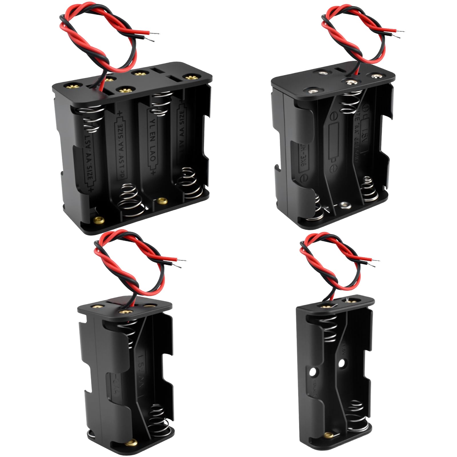 2 Stücke Draht ON/OFF Schalter 3 X AA 4.5V Batteriehalter Kasten Box Mit Deckel
