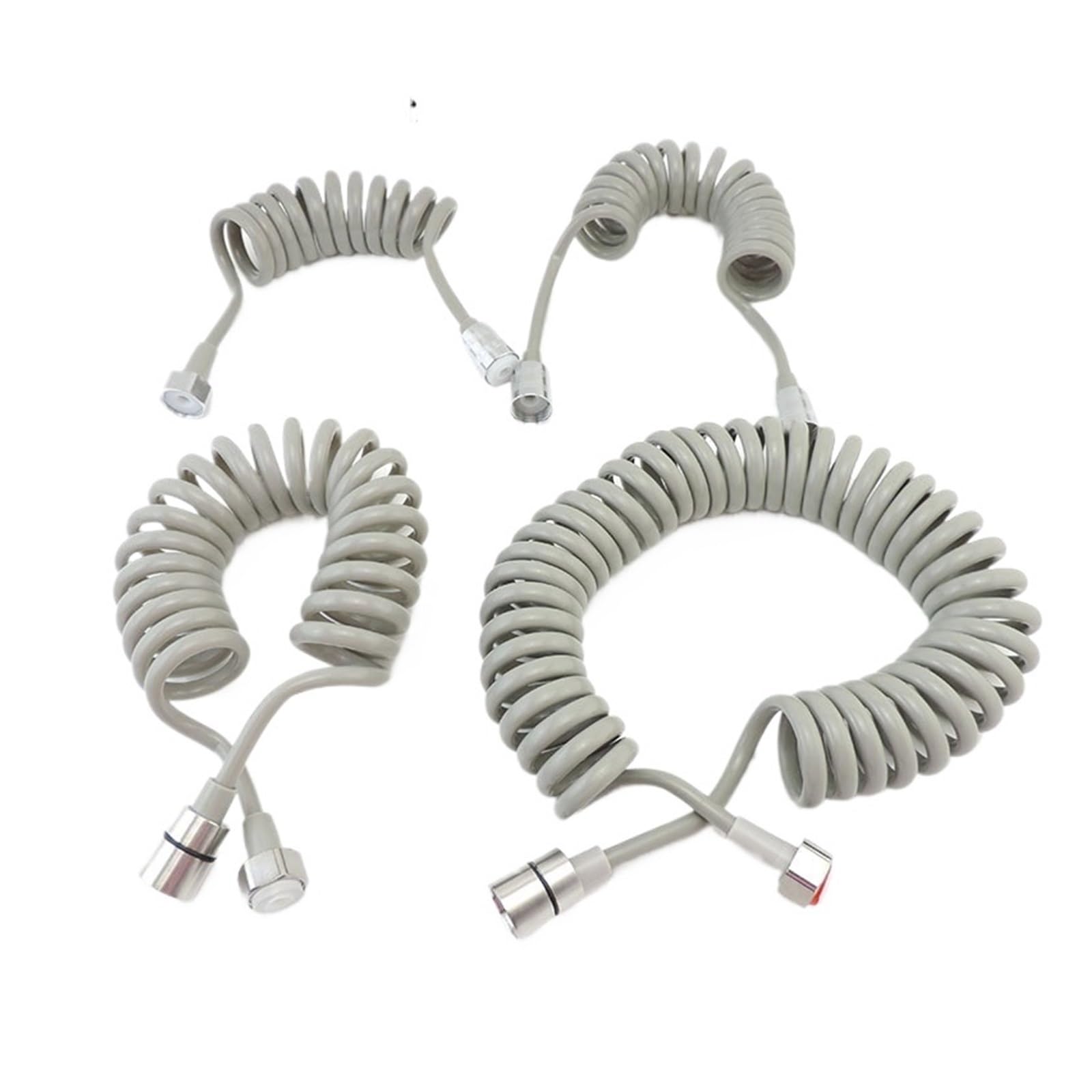 CSFFA Plastic Water Toilet Bidet Sprayer Flexible Spring Shower Head Hose Tube Telephone Line Soft Hoses Bathroom Accessories(1.5m Grey)