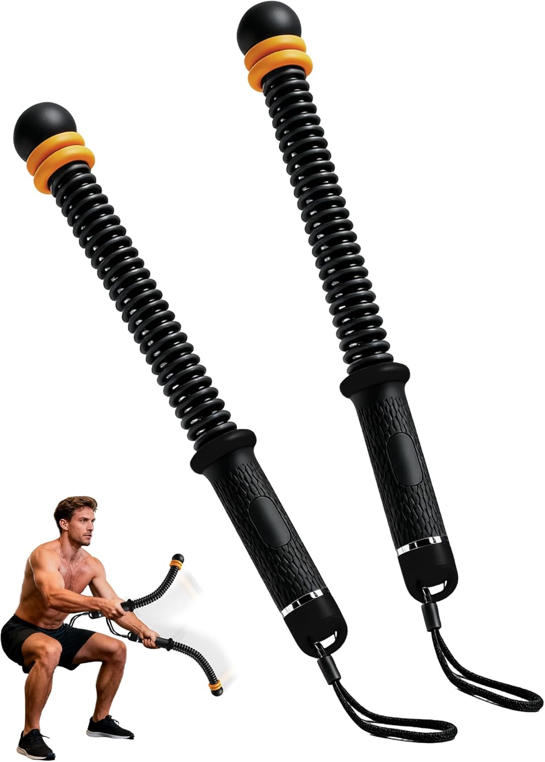 Cuerdas de batalla sin cuerda, equipo de entrenamiento portátil ajustable de bajo impacto para gimnasio en casa, equipo de fitness para HIIT,