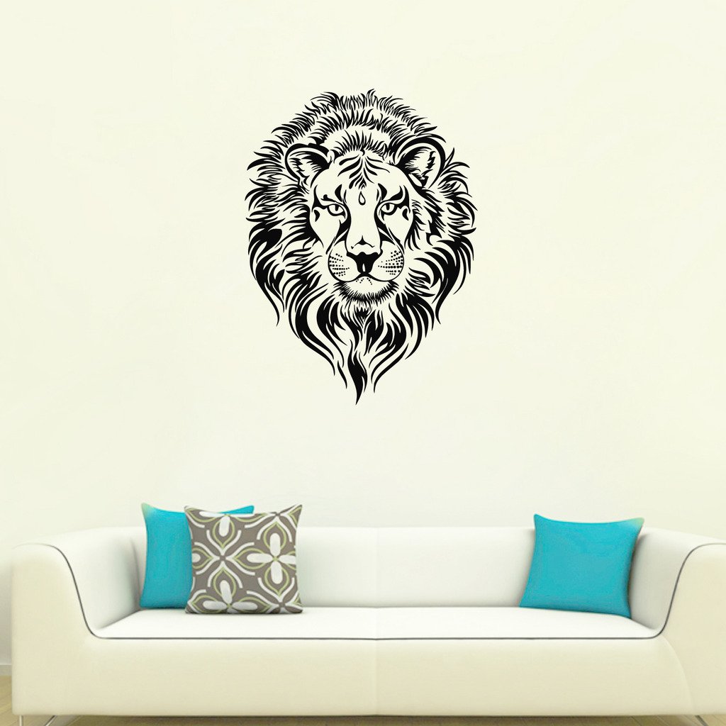Decor Villa Big Lion Wall Sticker & Decal (PVC Vinyl, Size -50 cm x 68 cm) (B01BIT6DUW) Amazon Price History, Amazon Price Tracker