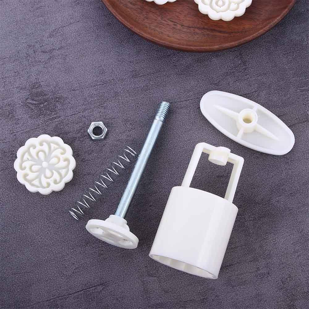 Moule à Mooncake 3D Chinois – Forme Rose En Plastique Alimentaire Pour Pâtisserie (50g/125g/150g)