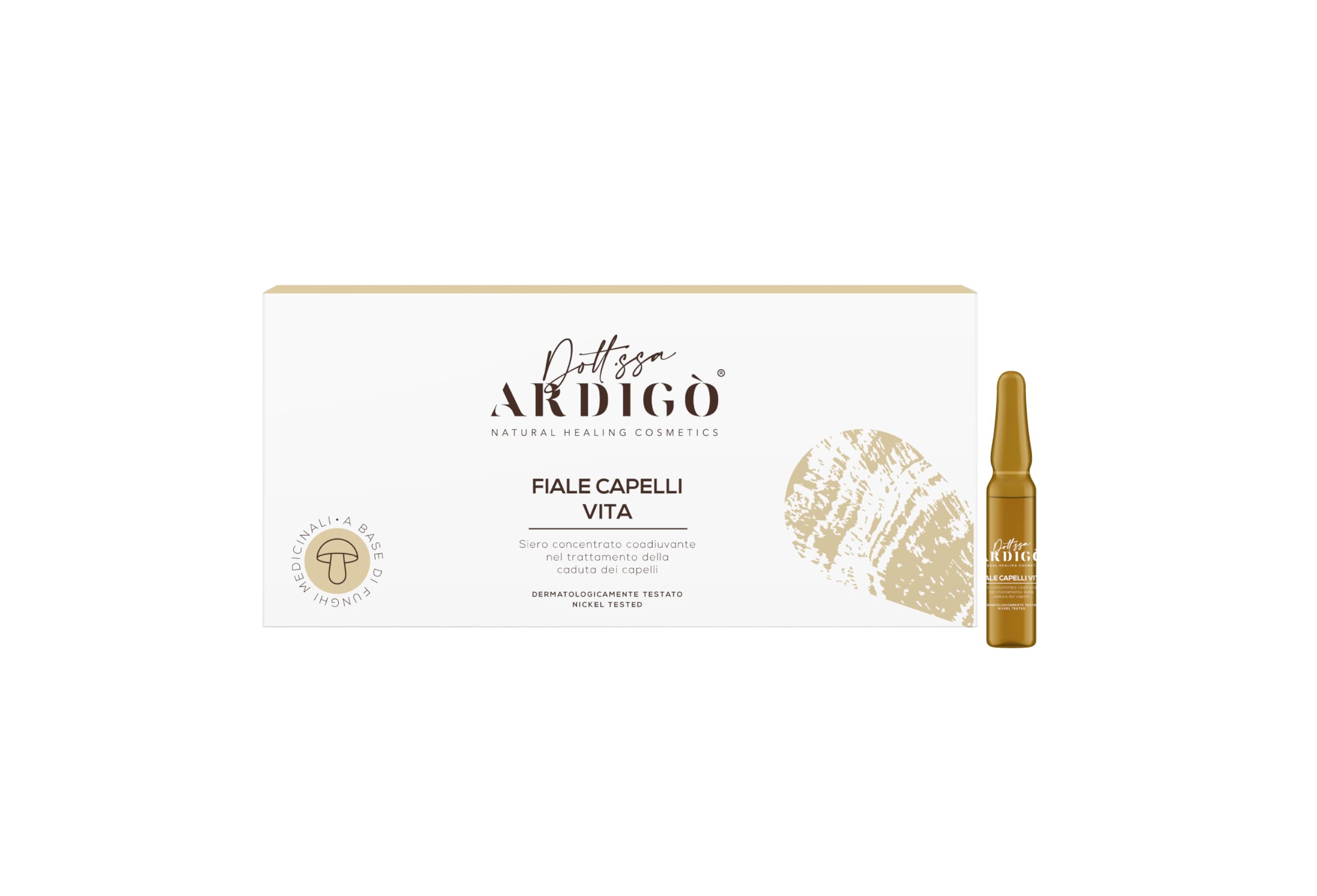 Funghi Energia & Salute, Fiale Capelli Vita, Trattamento Anticaduta Rinforzante, Funghi Medicinali Reishi