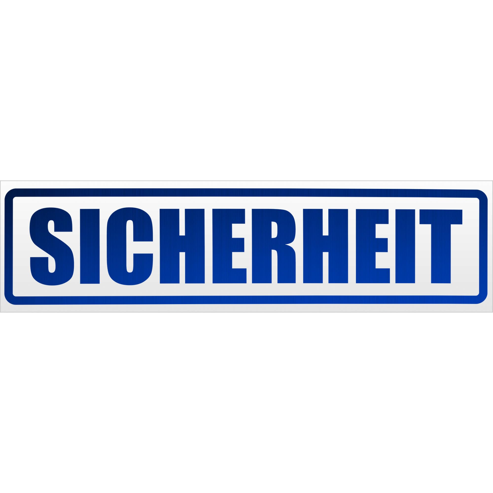 Kiwistar Magnetschild Sicherheit Security - 60cm Blau - reflektierend - magnetisch für Auto PKW Kfz - wiederverwendbares Hinweisschild aus Magnetfolie - für Fahrzeug, Truck