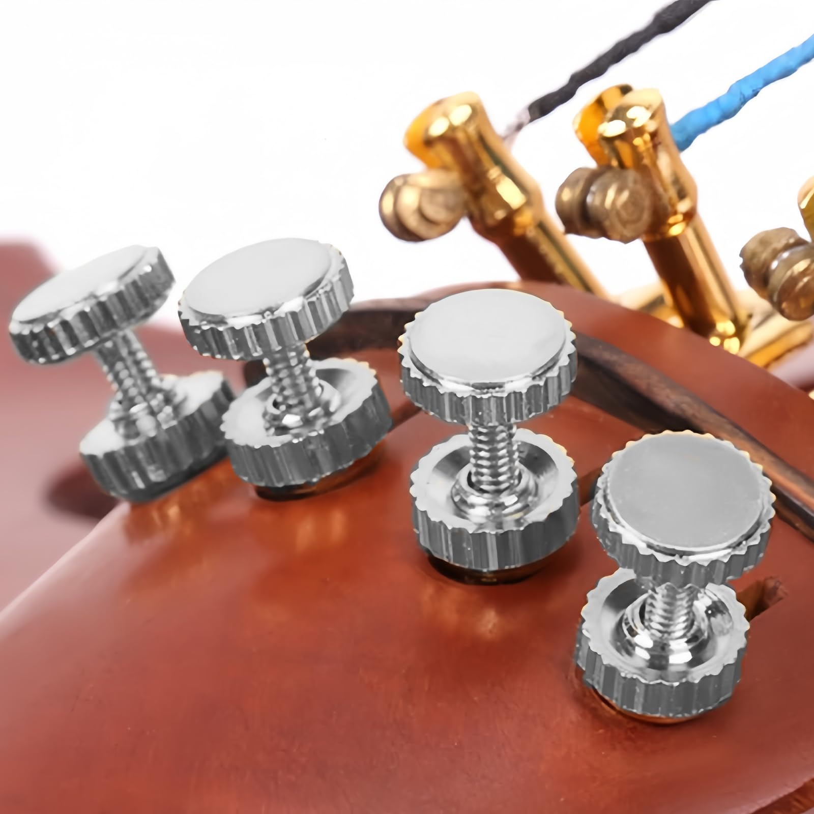 Musiin Violin fine tuner for 4/4-3/4 violin metal string adjusters set of four (silver) - Image 4
