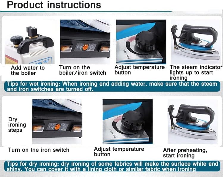 Industry Dual-Purpose Electric Iron Electric Heating Pressure Steam Boiler Iron