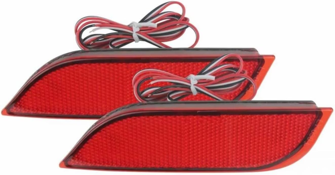 Rear Bumper Tailgate Reflector Compatible With Subaru For Legacy 2009-2014 For Exiga 2008-2024 Rear Bumper Reflector Stop Brake Light Red Lens SU1185100 SU1184100