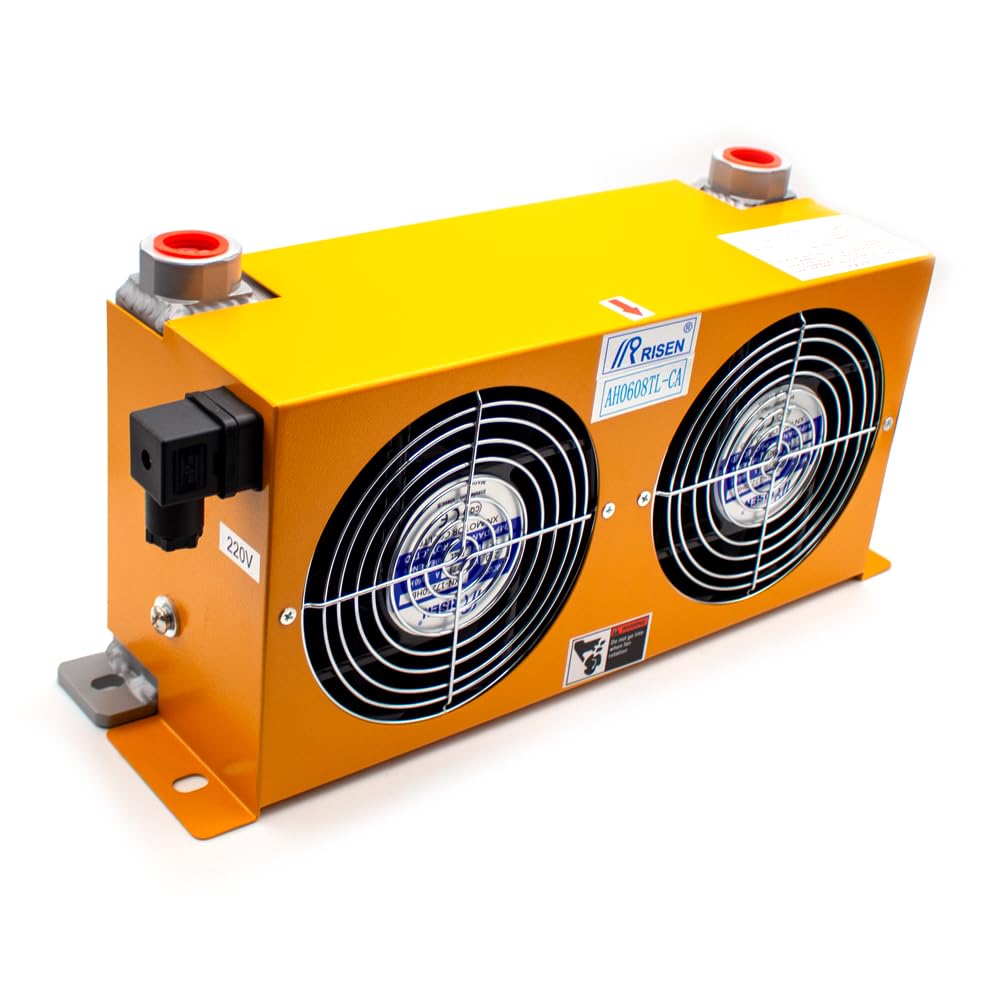 AH0608TL-CA Hydraulic Air Cooler Air Cooled Oil Radiator Hydraulic Aluminum Oil Coolers 60L/MIN (AC 110V)