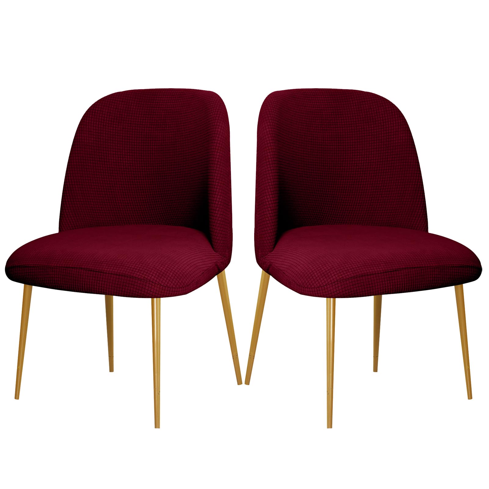 Coprisedia con schienale curvo per sala da pranzo, set da 1/2/4/6 coprisedili protettivi semicircolari, in tessuto elasticizzato, lavabili in lavatrice, eleganti protezioni per sedie