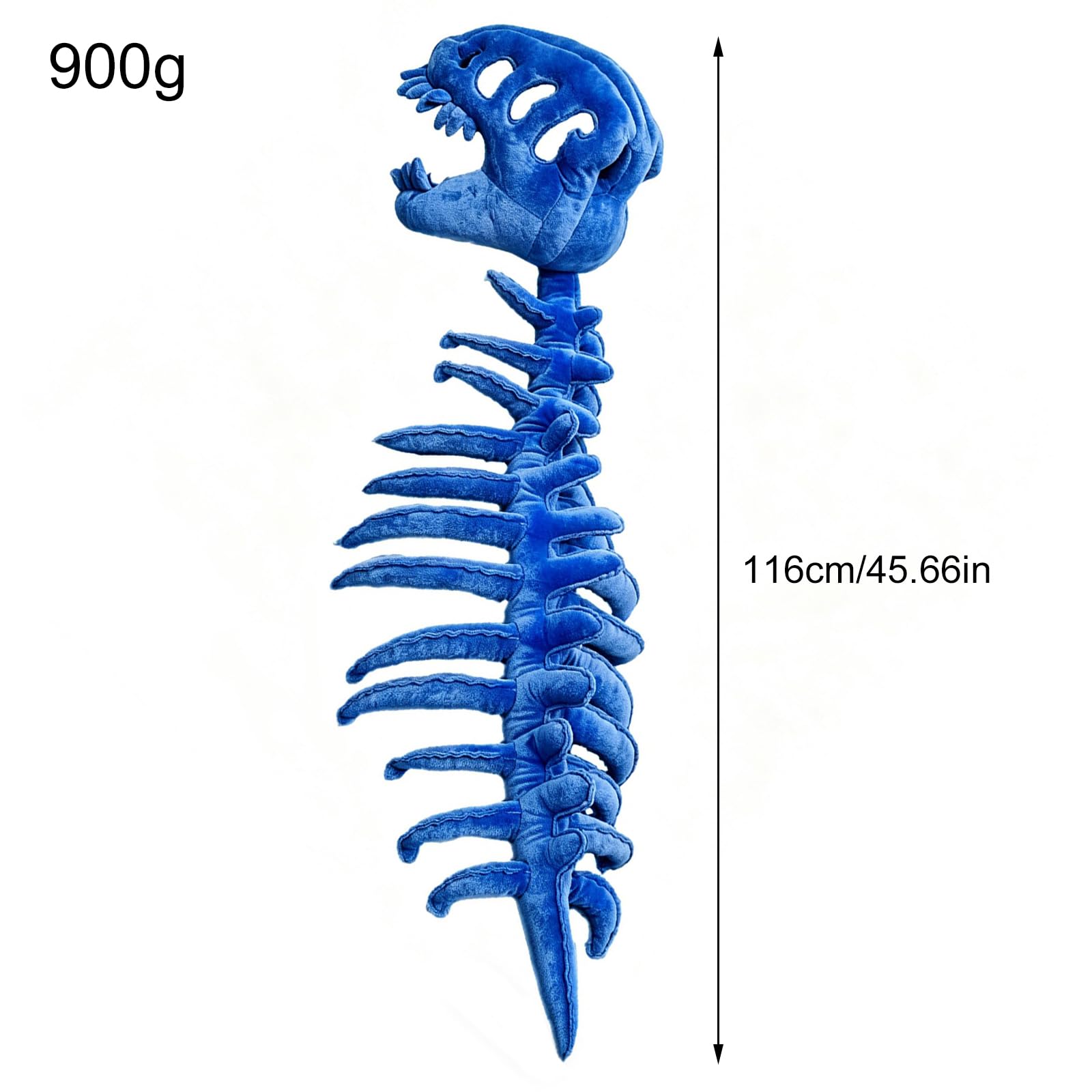 3D pluszowy szkielet dinozaura, przytulny szkielet | Zestaw kostiumowy 3D z pluszowym szkieletem z kapturem, realistyczne detale kości, łatwe w pielęgnacji