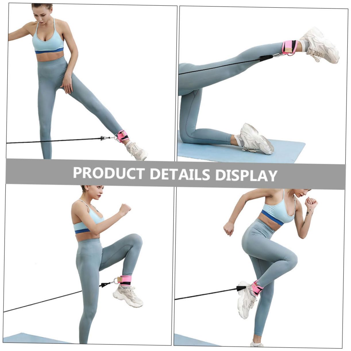 BESTonZON Teiliges Knöchel Bänder Mit Elastischen Riemen Für Fitness Training Vielseitige Übungszubehör Für Bein Und Hüfttraining Yoga Und Kraftsport