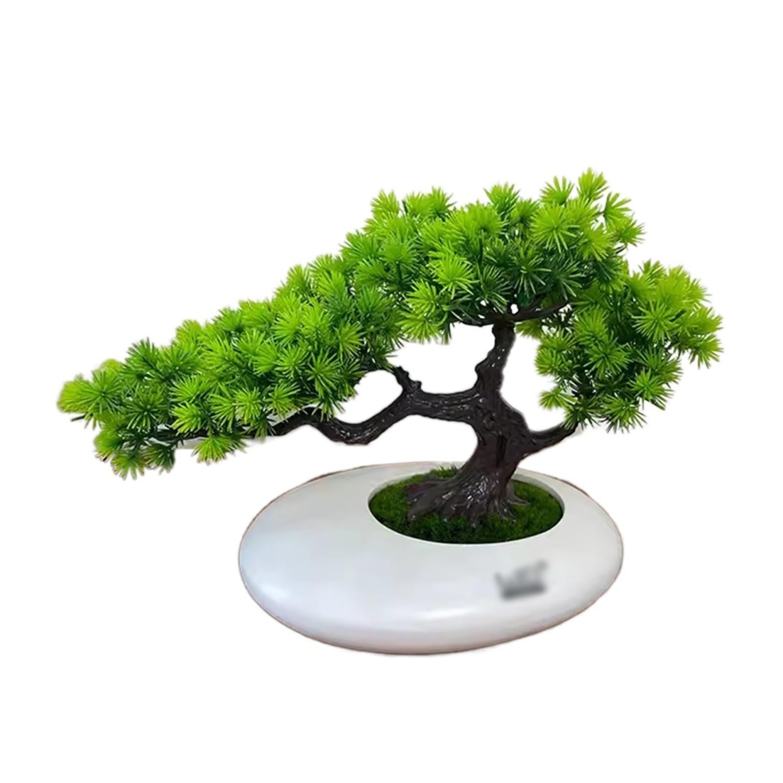 HCZKIUJY Artificial Bonsai Tree Simulated Pine Welcoming Pine Arhat Pine False Pine Living Room Study Decoration Modelling Beauty Fortune Tree Landscape Decoration Fake Plant Decoration (A)