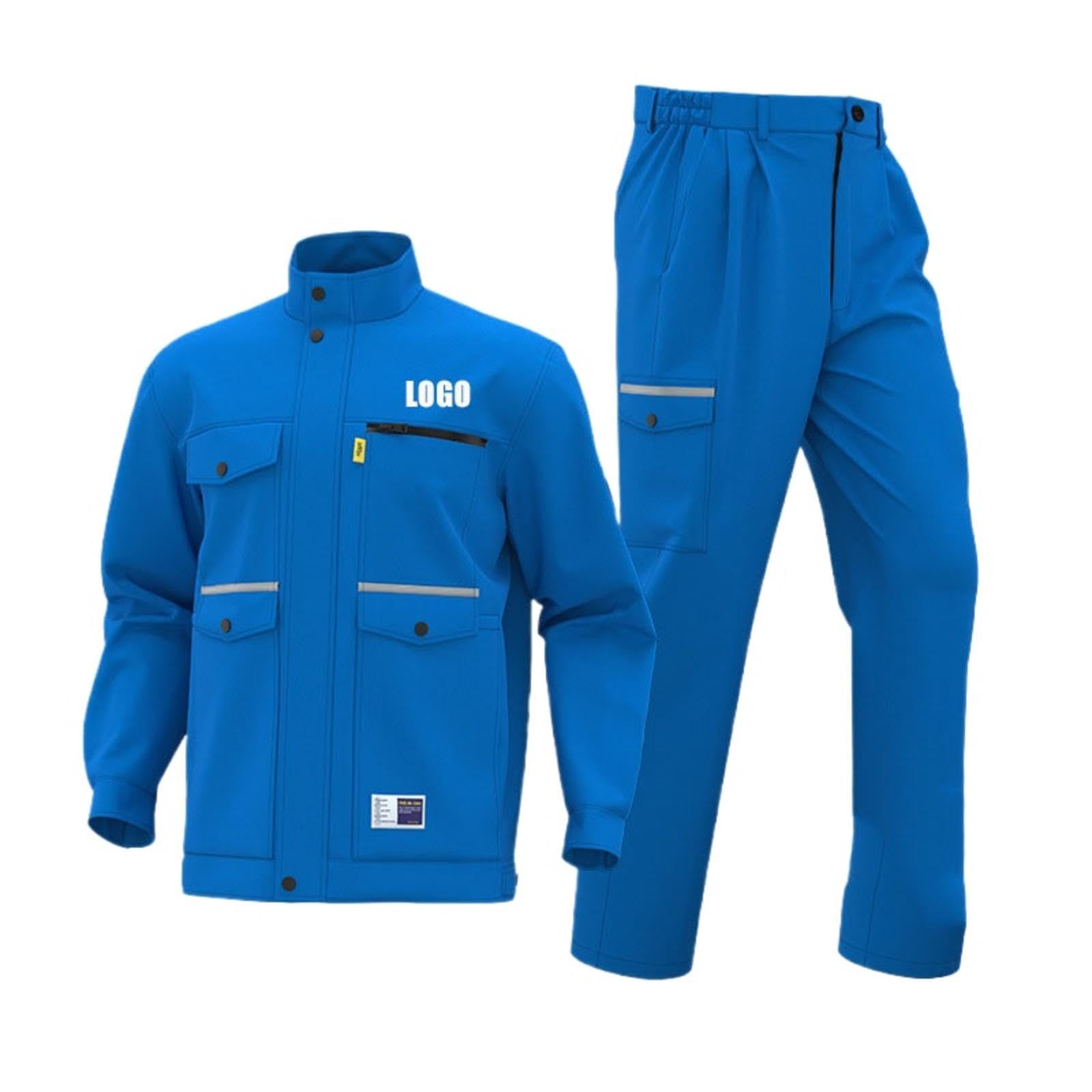 Honghuang Combinaisons De Travail Antistatiques Personnalisées avec Logo, Printemps Vêtements De Sécurité Durables et Personnalisés pour La Construction en Usine et L'entretien D'ateliers