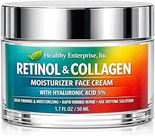 Crema de retinol para cara con ácido hialurón...