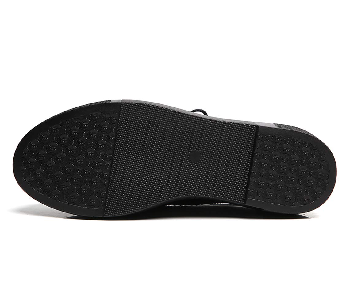 DADAWEN Femme Chaussures de Ville à Lacets Brogues Derbies Mocassins en Cuir Casual Mode Antidérapantes