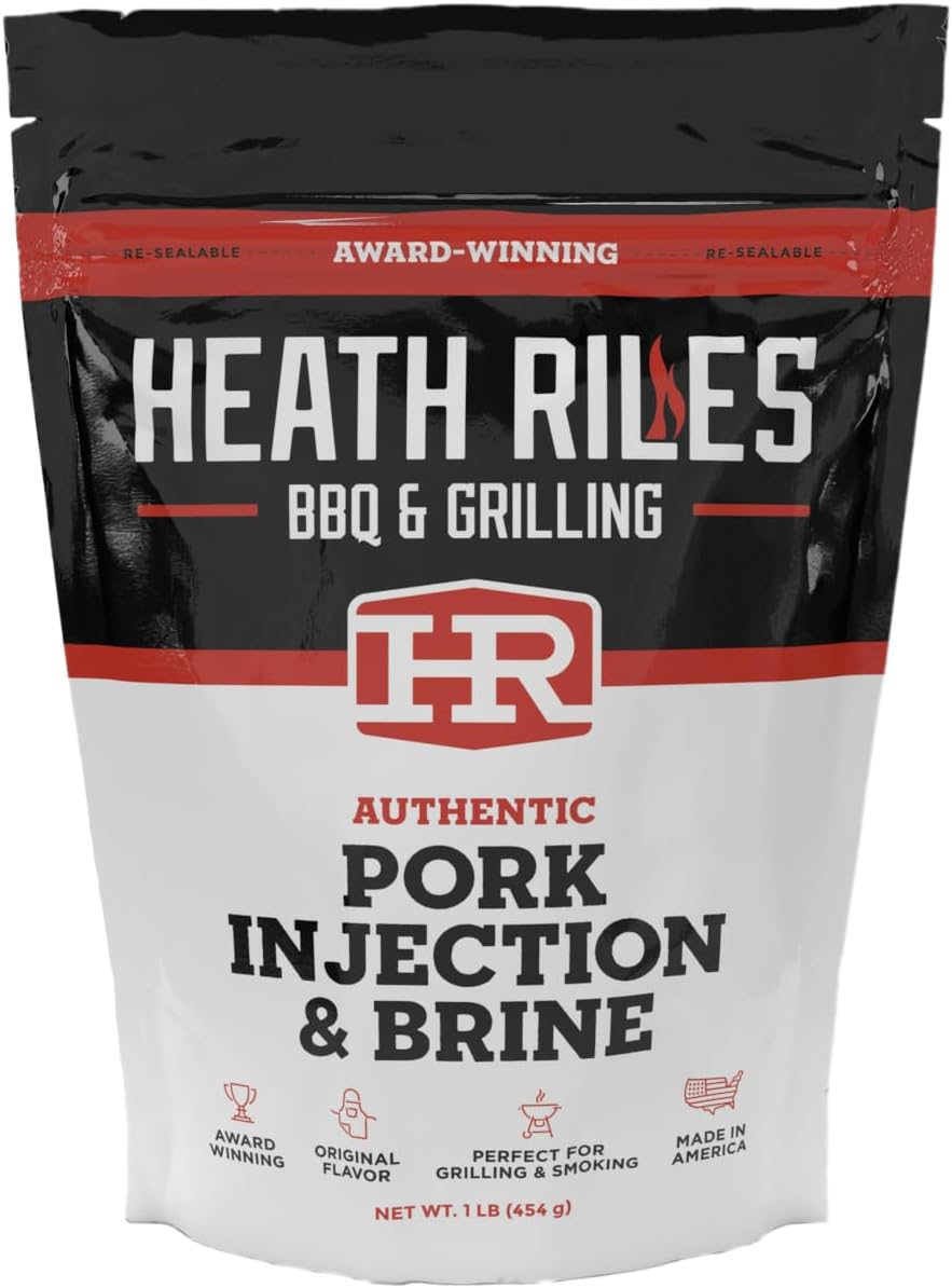 Pork Injection & Brine, Heath Riles Meat Injector, Award Winning Pork Injector & Brine, Made in the USA