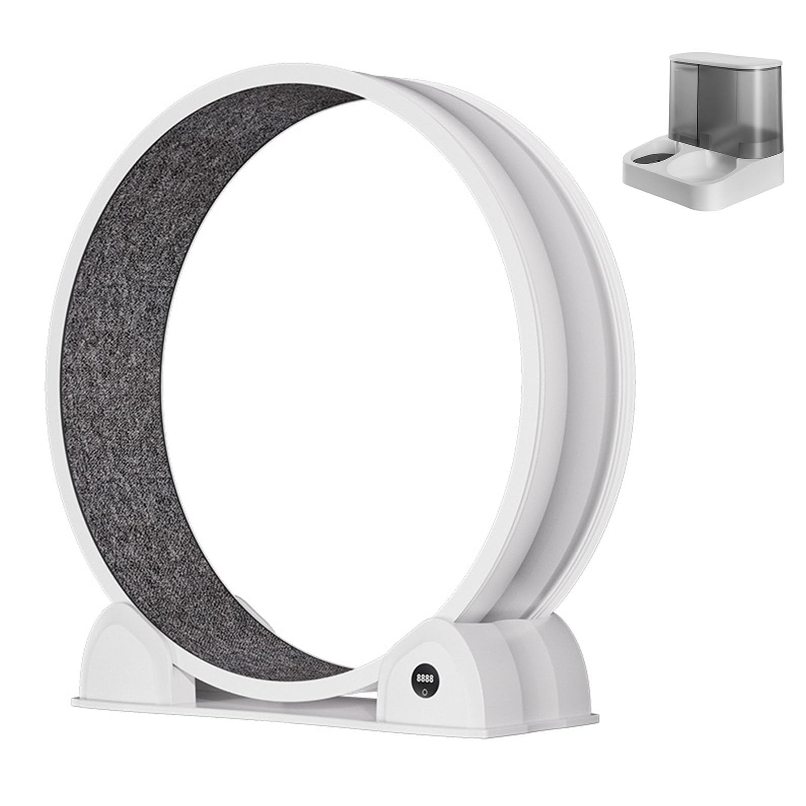 Cat Wheels for Indoor Cats,Cat Wheel Exerciser,44" XL,Treadmill for Indoor Cats,Exercise Running Wheel,50-60 Low Decibels,Made of ABSHealthy and Non-Harmful Material(White)